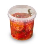 Pomidorai su česnakais, 0,6l kibirėlis